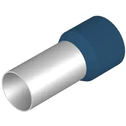 Insulated wire end ferrule, 120 mm², 50 mm/30 mm long, blue, 9028220000