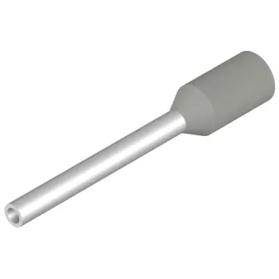Insulated wire end ferrule, 0.14 mm², 12 mm/8 mm long, gray, 9028240000 - 1