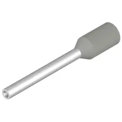 Insulated wire end ferrule, 0.14 mm², 12 mm/8 mm long, gray, 9028240000
