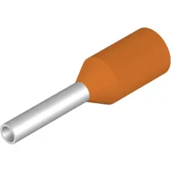 Insulated wire end ferrule, 0.5 mm², 12 mm/6 mm long, orange, 9028260000