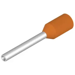 Insulated wire end ferrule, 0.5 mm², 16 mm/10 mm long, orange, 9028270000