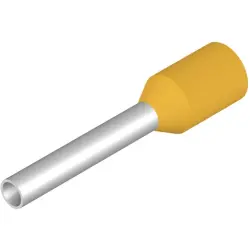 Insulated wire end ferrule, 1.0 mm², 16 mm/10 mm long, yellow, 9028320000
