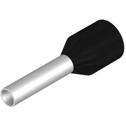 Insulated wire end ferrule, 1.5 mm², 14 mm/8 mm long, black, 9028360000