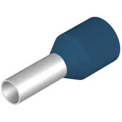 Insulated wire end ferrule, 2.5 mm², 12 mm/6 mm long, blue, 9028490000