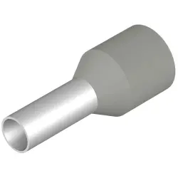 Insulated wire end ferrule, 4.0 mm², 14 mm/8 mm long, gray, 9028520000