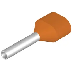 Insulated wire end ferrule, 0.5 mm², 14 mm/8 mm long, orange, 9037200000