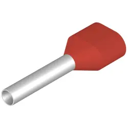 Insulated wire end ferrule, 1.5 mm², 20 mm/12 mm long, red, 9037300000