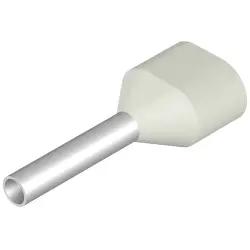 Insulated wire end ferrule, 0.5 mm², 14 mm/8 mm long, white, 9037380000