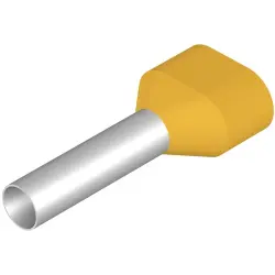 Insulated wire end ferrule, 6.0 mm², 29 mm/18 mm long, yellow, 9037560000