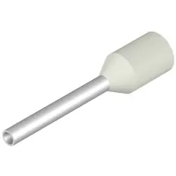 Insulated wire end ferrule, 0.5 mm², 16 mm/10 mm long, white, 9202910000