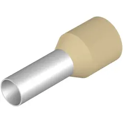 Insulated wire end ferrule, 10 mm², 22 mm/12 mm long, DIN 46228-4, ivory, 9203620000