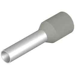 Insulated wire end ferrule, 4.0 mm², 20 mm/12 mm long, DIN 46228-4, gray, 9203630000