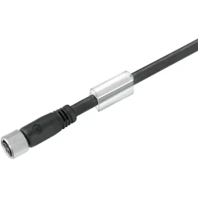 Jack, M8, 3 pole, screw locking, straight, 9457450500 - 1