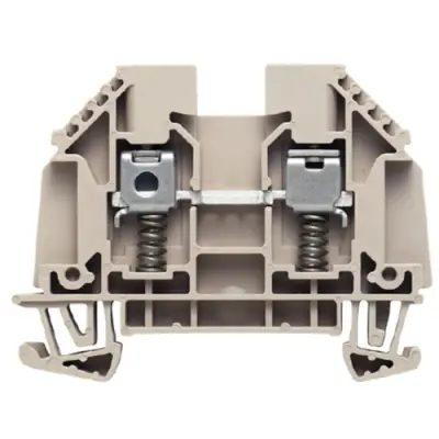 Through terminal block, screw connection, 0.5-4.0 mm², 2 pole, 32 A, 6 kV, dark beige, 9537440000 - 1