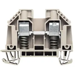 Through terminal block, screw connection, 1.0-6.0 mm², 2 pole, 57 A, 6 kV, dark beige, 9537480000