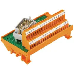 Transfer module, 38 pole, 1.5 A, 125 V, 9800510000, 38 WAY L.H. VARELCO I/F