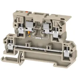 Fuse terminal block, 3 pole, 0.5-4.0 mm², 36 V, 6.3 A, 9802720001