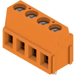 PCB terminal, 4 pole, pitch 5.08 mm, AWG 24-14, 15 A, screw connection, orange, 9994130000