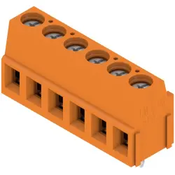 PCB terminal, 6 pole, pitch 5.08 mm, AWG 24-14, 15 A, screw connection, orange, 9994150000