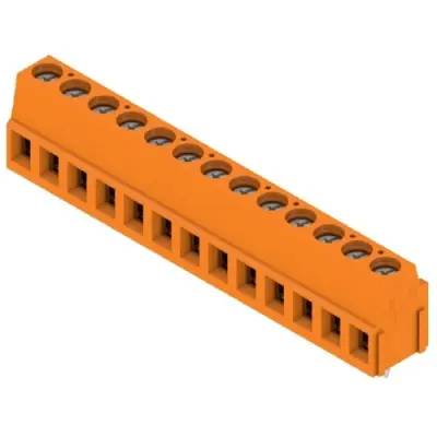 PCB terminal, 13 pole, pitch 5.08 mm, AWG 24-14, 15 A, screw connection, orange, 9994220000 - 1