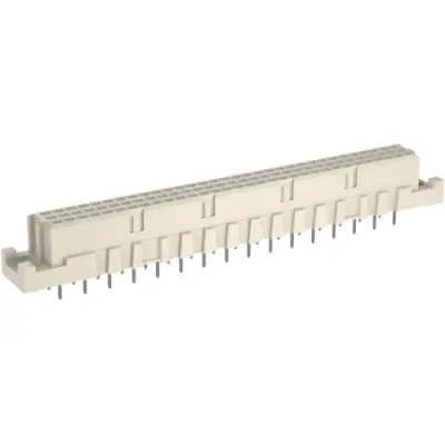 Female connector, type C, 32 pole, a-c, pitch 2.54 mm, solder pin, straight, gold-plated, 244265 - 1