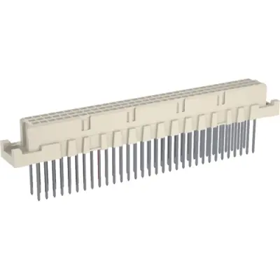 Female connector, type C, 64 pole, a-c, pitch 2.54 mm, solder pin, straight, gold-plated, 244301 - 1