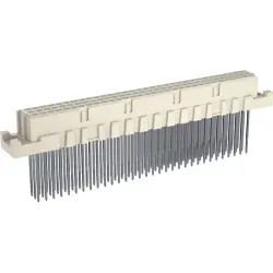 Female connector, type C, 96 pole, a-b-c, pitch 2.54 mm, solder pin, straight, gold-plated, 244304