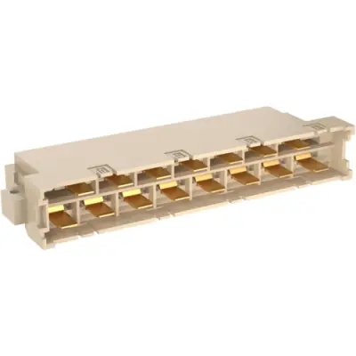 Male connector, type H15, 15 pole, z-d, pitch 2.54 mm, solder pin, angled, gold-plated, 413169 - 1