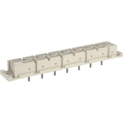 Female connector, type H15, 15 pole, z-d, pitch 2.54 mm, solder pin, straight, gold-plated, 594750 - 1