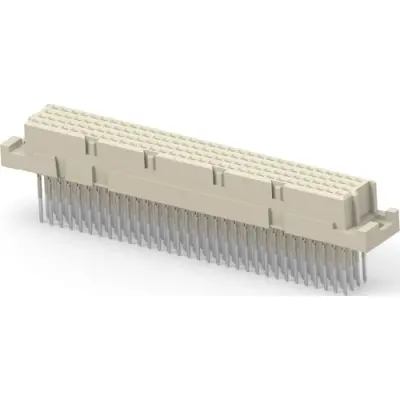 Female connector, 128 pole, pitch 2.54 mm, press-in connection, straight, 254979-E - 1