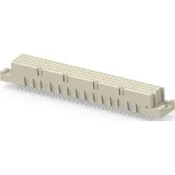 Female connector, type CD, 128 pole, pitch 2.54 mm, solder pin, straight, 284182-E