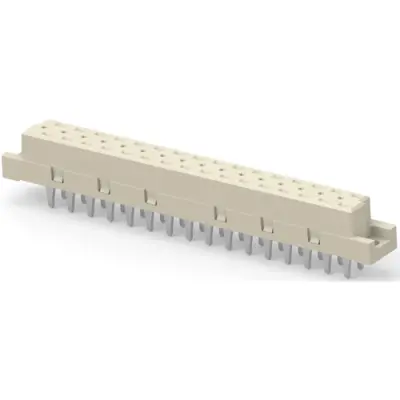 Female connector, 32 pole, AC, pitch 5.08 mm, press-in connection, straight, 354442-E - 1