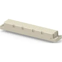 Female connector, type E, 160 pole, a-b-c-d-e, pitch 2.54 mm, solder pin, straight, 284959-E