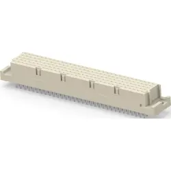 Female connector, type E, 160 pole, a-b-c-d-e, pitch 2.54 mm, solder pin, straight, gold-plated, 284313-E