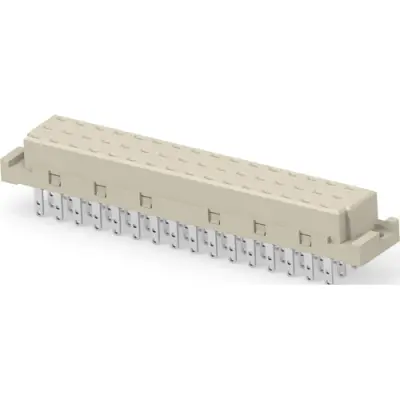 Female connector, type E, 48 pole, a-b, pitch 5.08 mm, solder pin, straight, 354662-E - 1