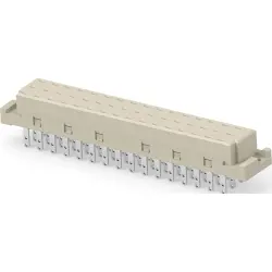 Female connector, type E, 48 pole, a-b, pitch 5.08 mm, solder pin, straight, 354662-E
