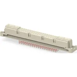 Female connector, type M, 60 pole, a-b-c, pitch 2.54 mm, press-in connection, straight, 254062-E