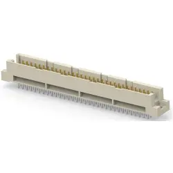 Male connector, type R, 96 pole, a-b-c, pitch 2.54 mm, solder pin, straight, 374199-E