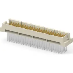 Male connector, type E, 160 pole, a-b-c-d-e, pitch 2.54 mm, solder pin, straight, 374470-E