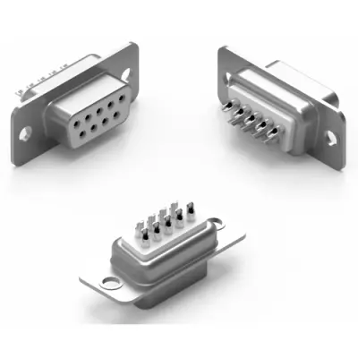 D-Sub socket, 15 pole, standard, straight, solder cup, 61801524923 - 1