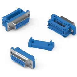 D-Sub socket, 25 pole, standard, straight, IDC connection, 618025221923