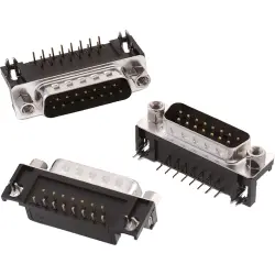 D-Sub plug, 37 pole, standard, angled, solder connection, 618037231221