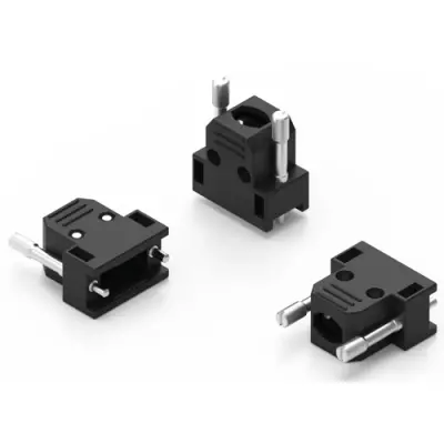 D-Sub connector housing, size: 4 (DC), straight 180°, thermoplastic, black, 61803725322 - 1