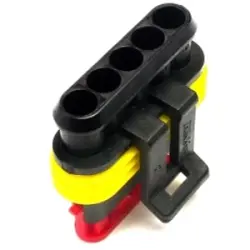 Socket, unequipped, 5 pole, straight, 1 row, black, 282089-1
