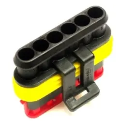 Socket, unequipped, 6 pole, straight, 1 row, black, 282090-1