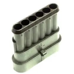 Plug, unequipped, 6 pole, straight, 1 row, black, 282108-1