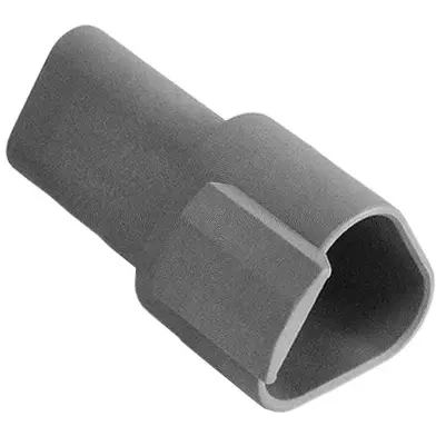 Socket, unequipped, 3 pole, straight, gray, PX0101P03GY - 1