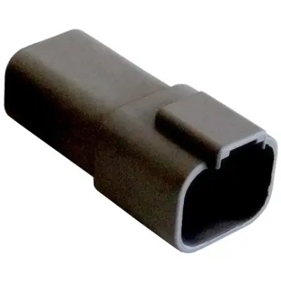 Socket, unequipped, 4 pole, straight, black, PX0101P04BK - 1