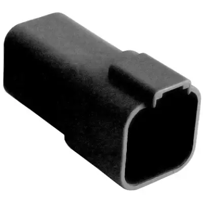 Socket, unequipped, 6 pole, straight, black, PX0101P06BK - 1