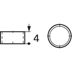 Contact sleeve for D-Sub, 3-1393561-6